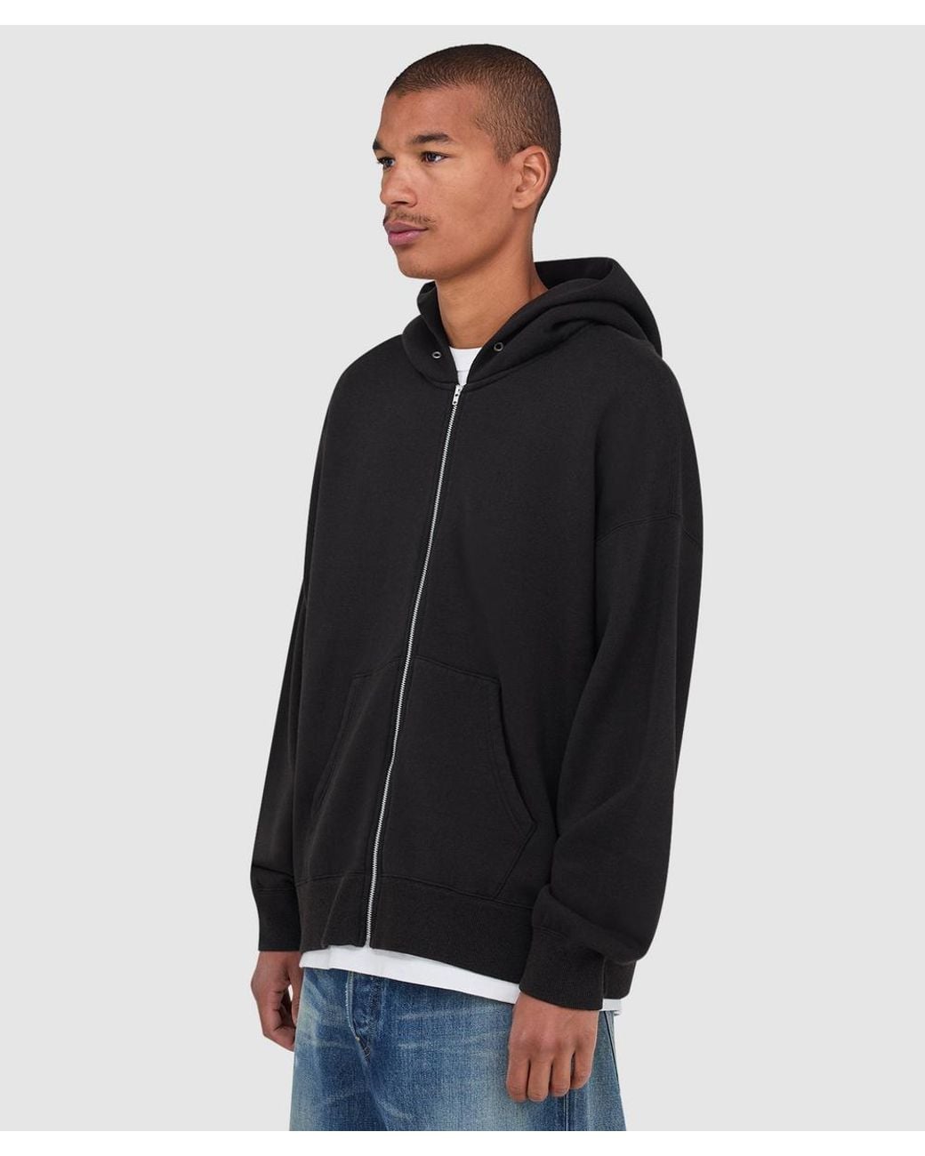 Visvim Black Ultimate Jumbo Hoodie for men
