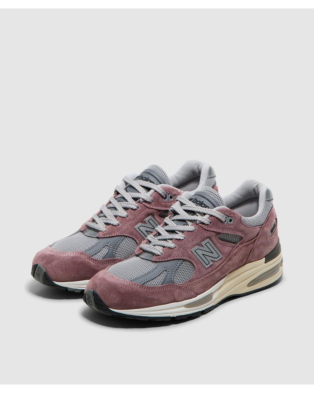 New Balance Brown Miuk 991V2 Sneaker (Rose Taupe Alloy for men