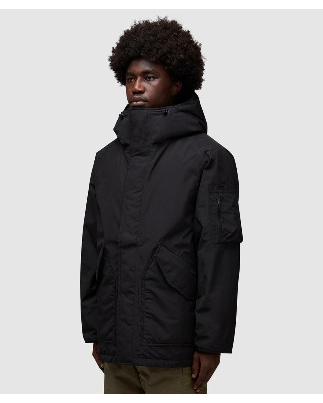 Nanamica down coat black deals