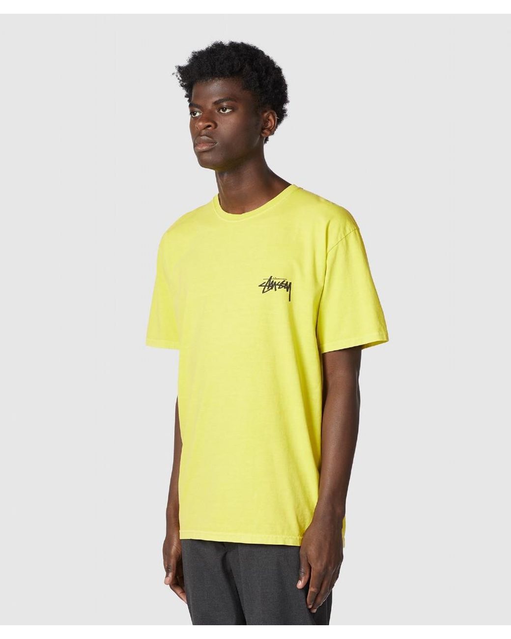Stussy 8 Ball Pig Dyed T-shirt in Yellow for Men | Lyst