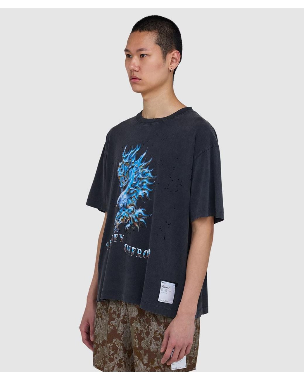 Satisfy Blue Mothtech Chrome Eagle T-Shirt (Aged for men
