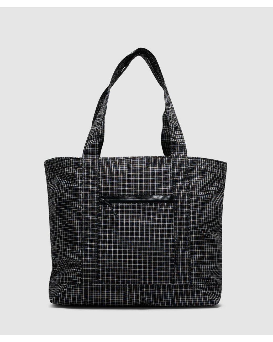 CAYL Black Grid Tote Bag (Grid