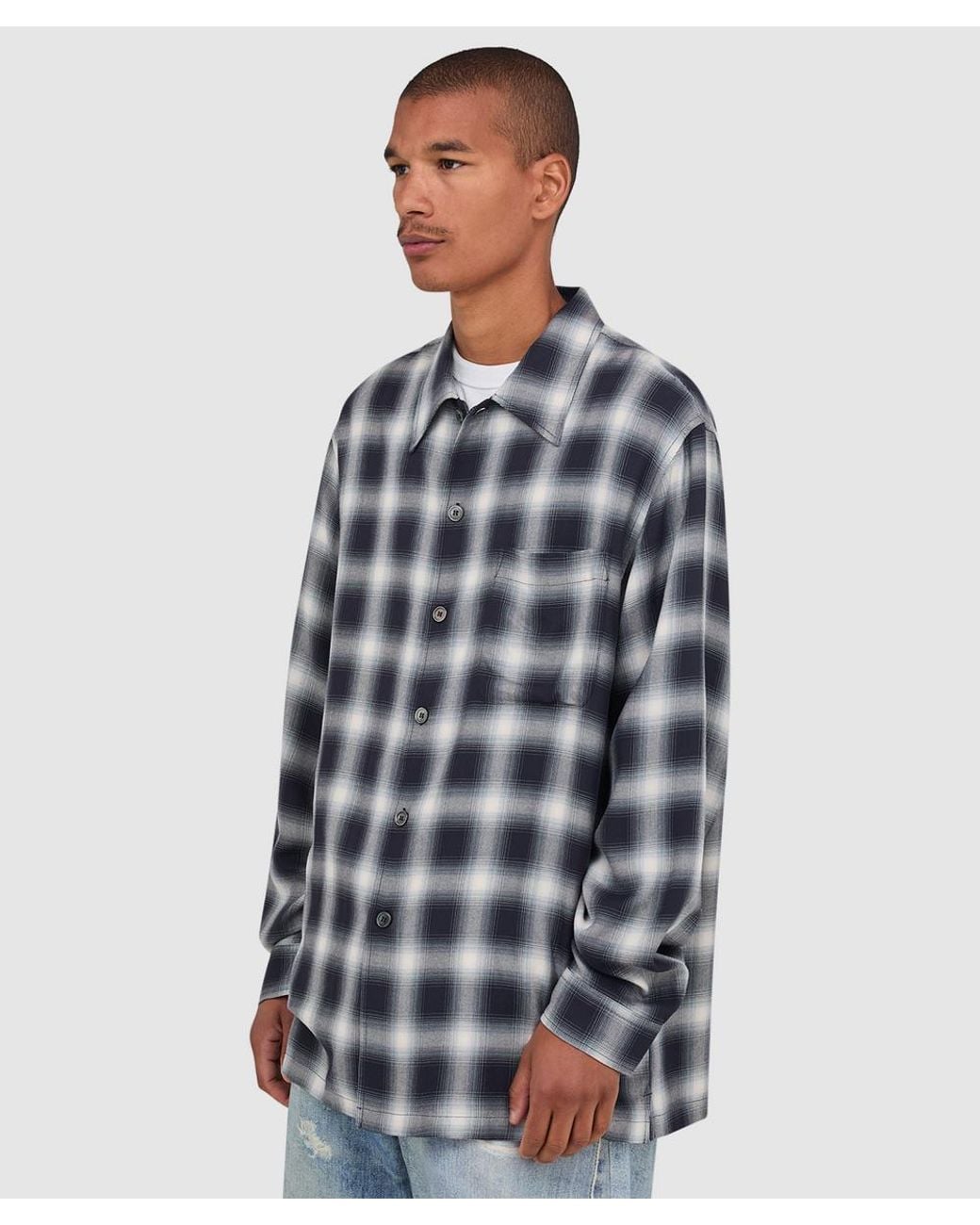 Our Legacy Blue Every Shirt (Reno Cowboy Viscose for men