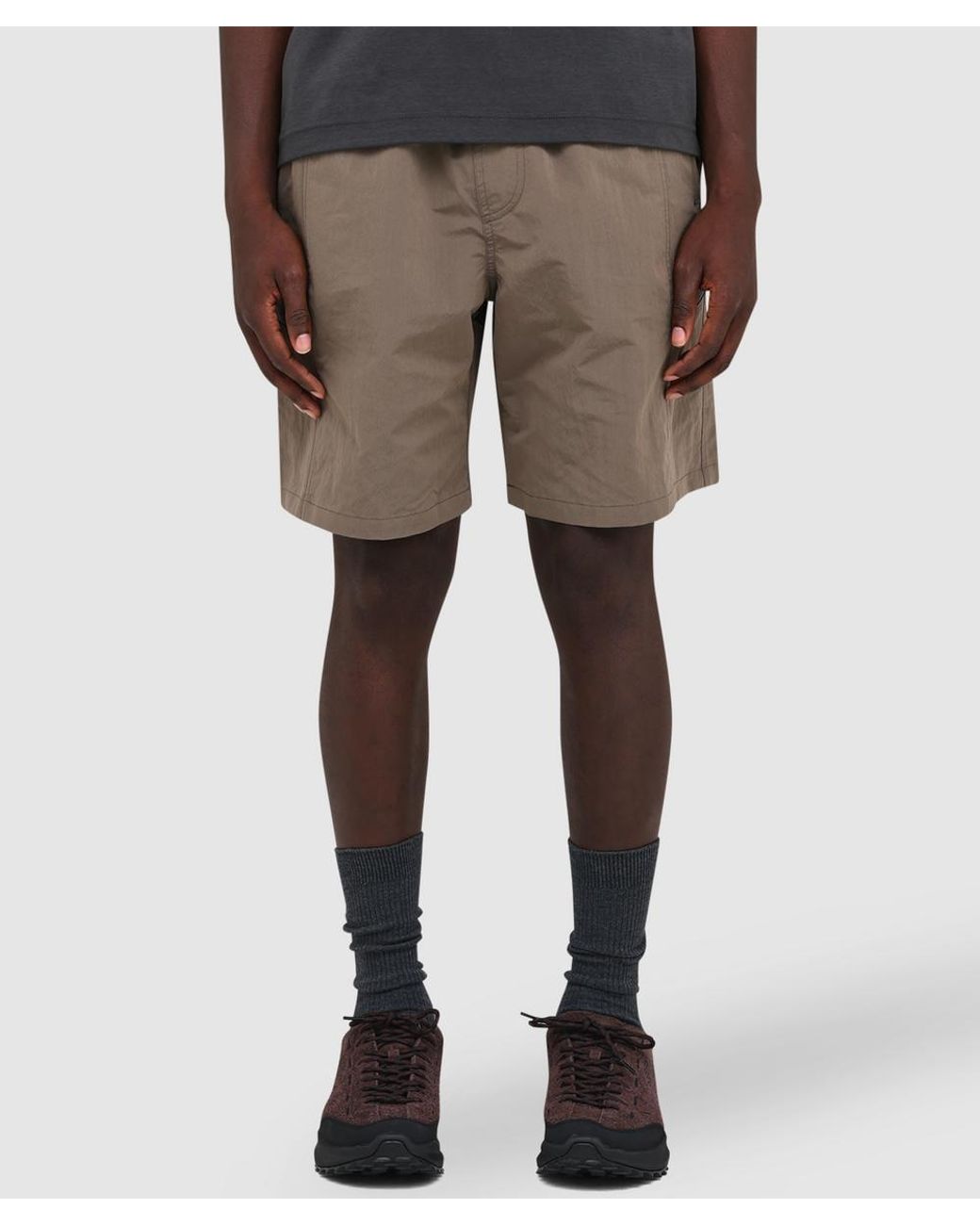 FRIZMWORKS Gray Nylon Utility Pocket Short (Mud for men