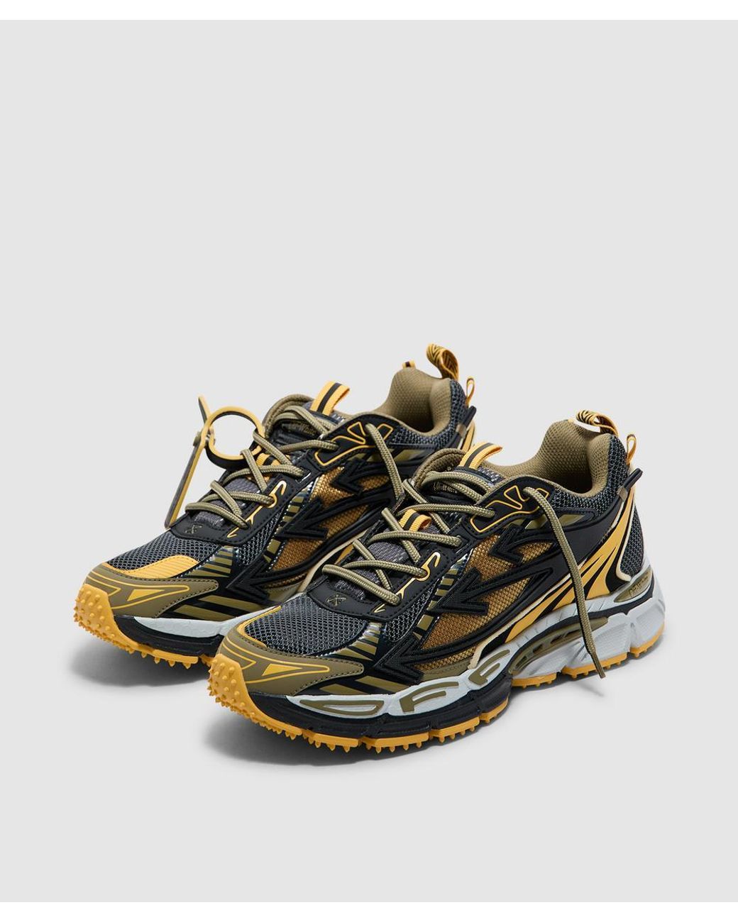 Off-White c/o Virgil Abloh Yellow Ow Be Right Back Sneaker /Ocher