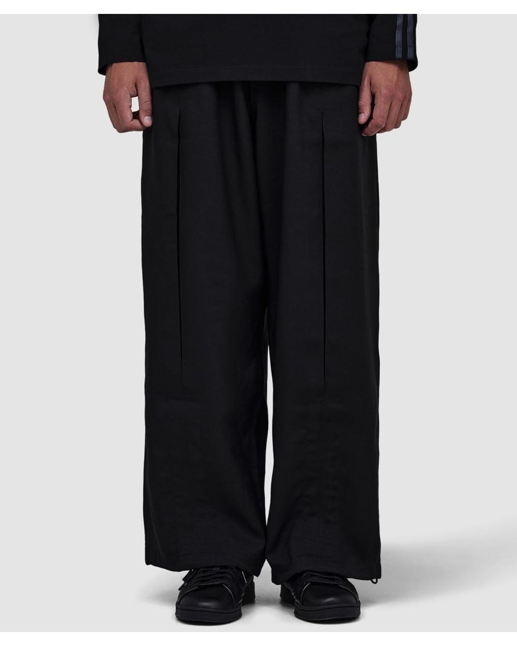 Y-3 Black Sport Uniform Box Pleated Pant for men