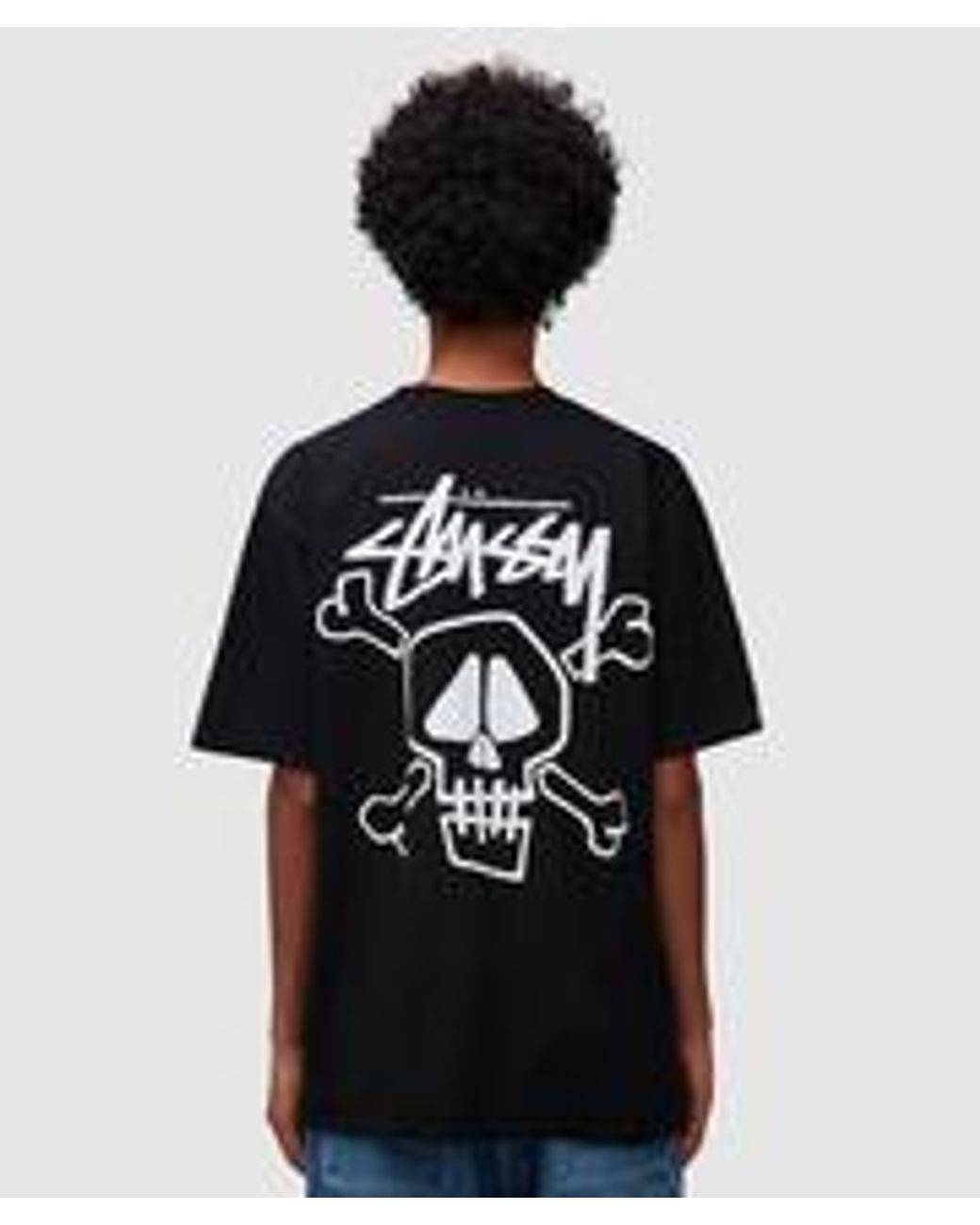 ★【Stussy】★Skull & Bones Pigment Dyed T-Shirt Blue★ Buy Stussy Skull & Bones Tee Pigment Dyed Black | SASOM