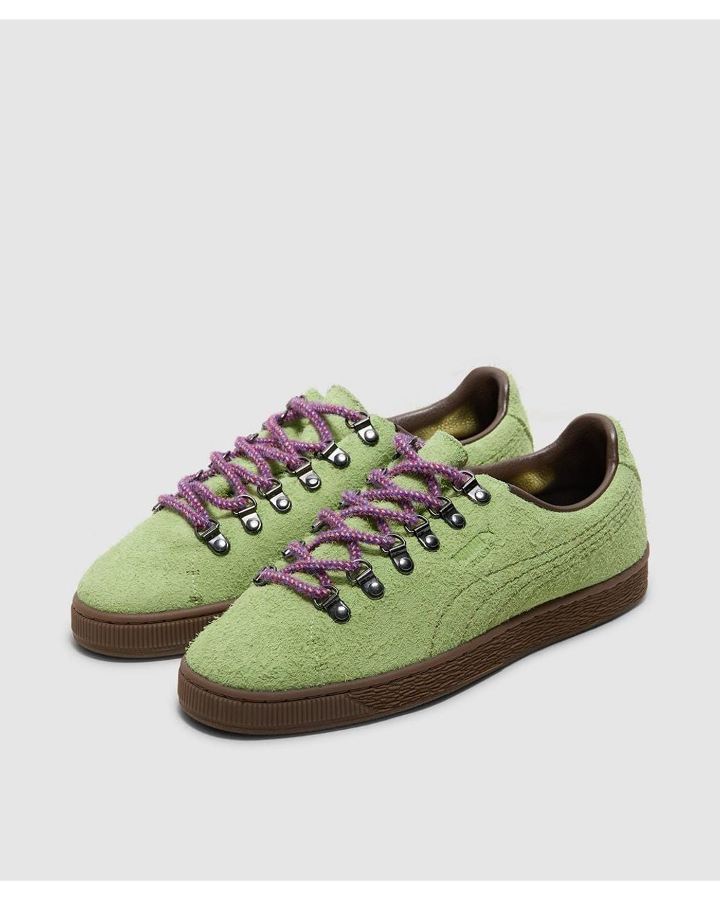 PUMA Green Suede Hike Sneaker (Wild Fern-Gum for men