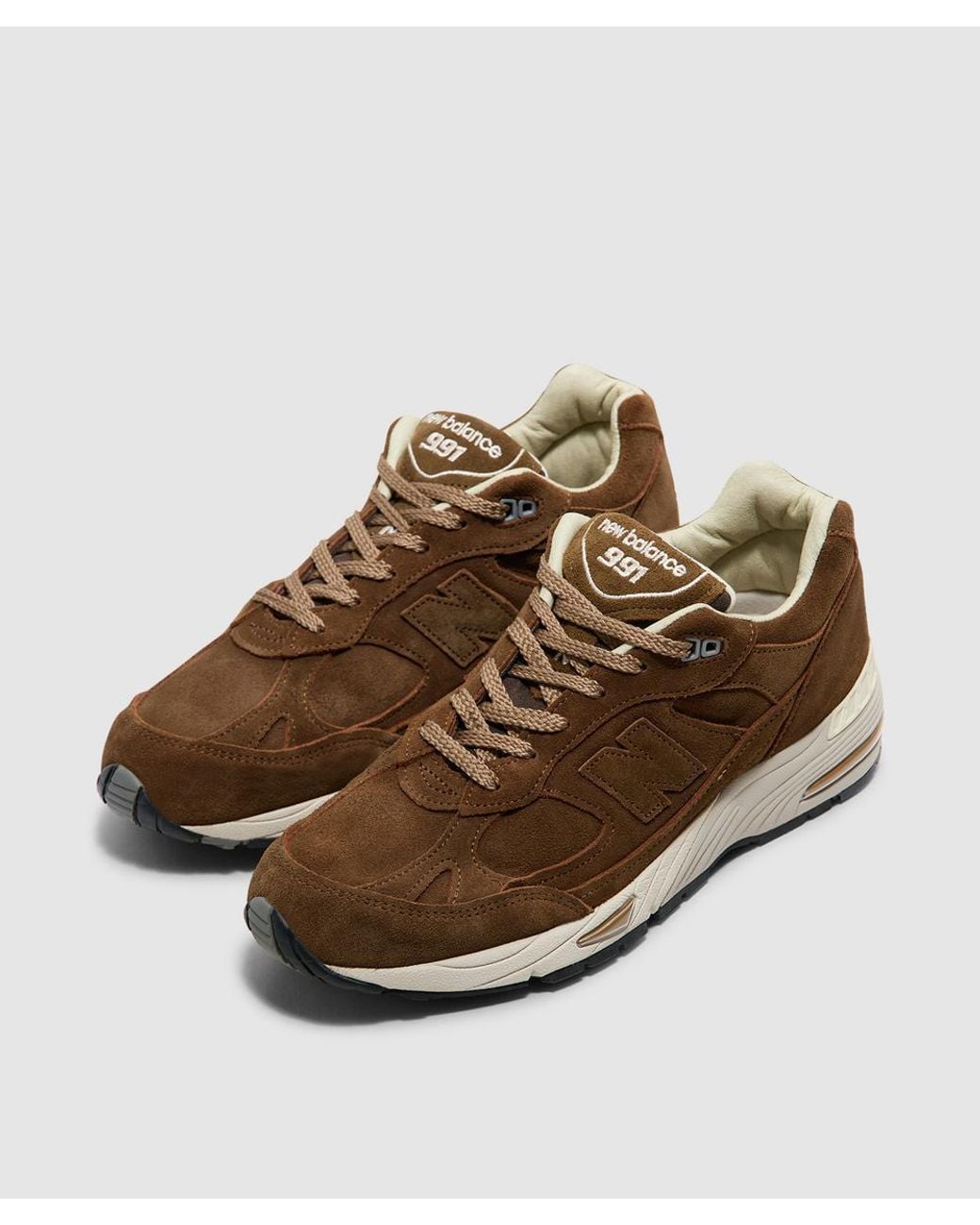 New Balance Brown Miuk 991 Sneaker (Cocoa Castle Wall for men