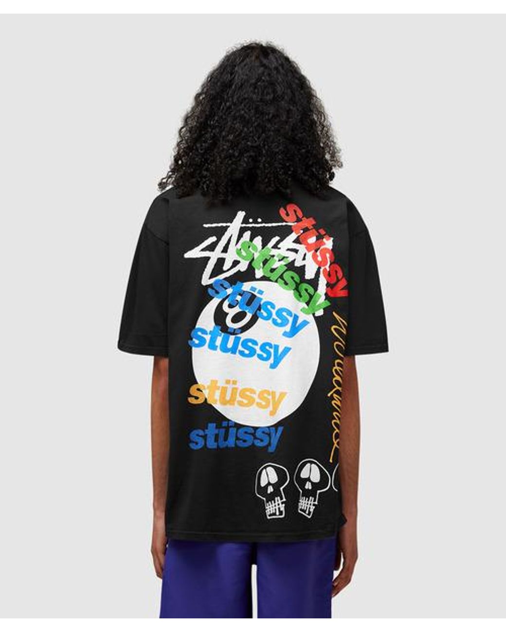 Stussy Test Strike Pigmented Dyed T-shirt in Black for Men | Lyst