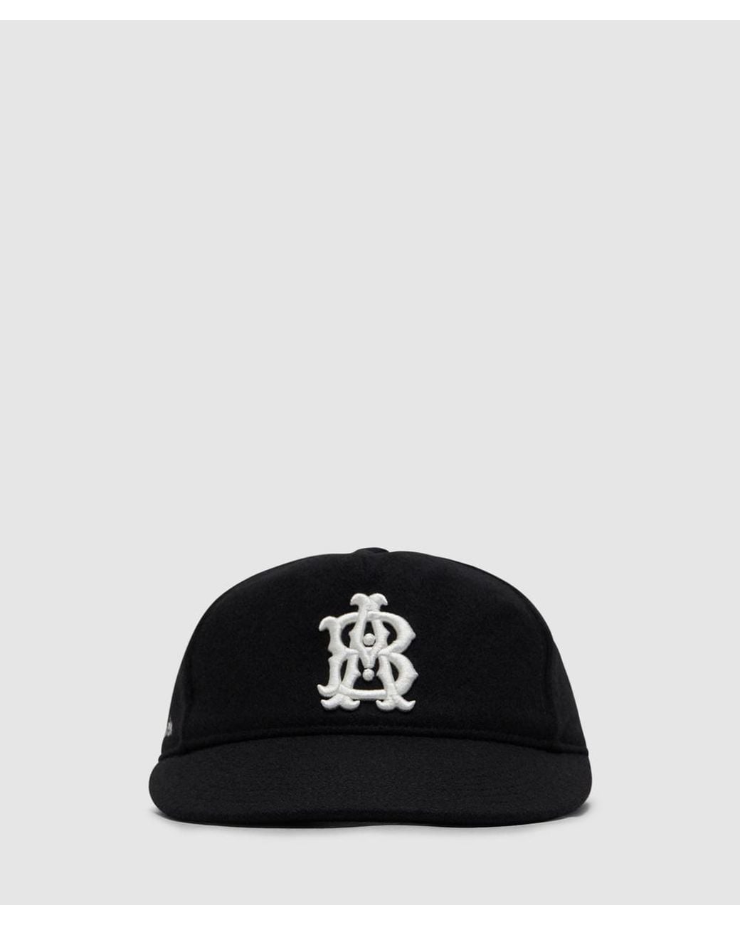 About Blank Black Monogram Cap /Ecru