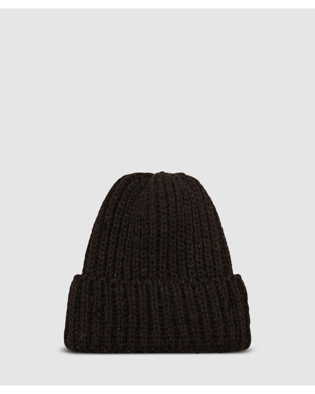 Cafe Mountain Black Wool Toque Beanie (Slate