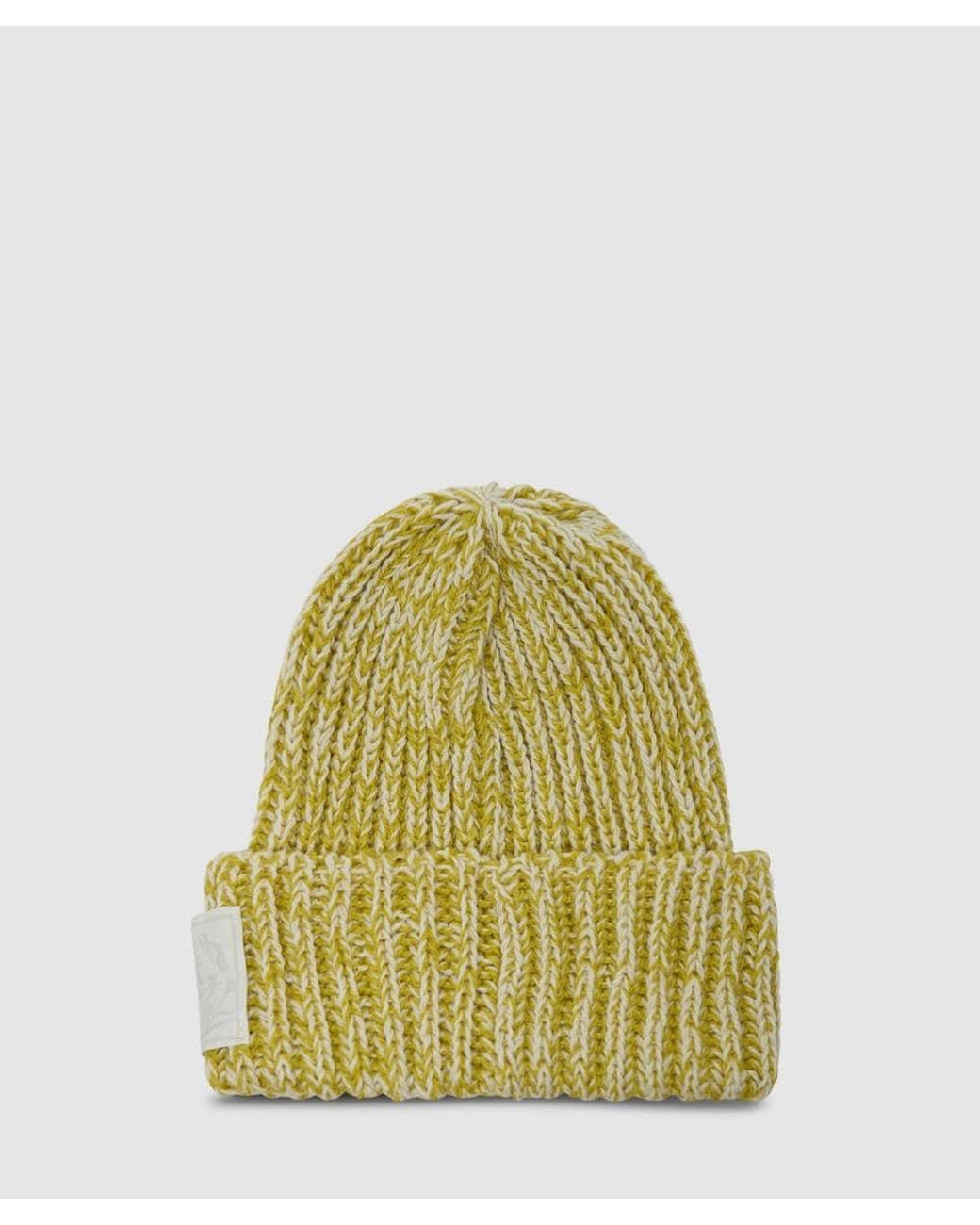 Bubetti Yellow Pacino Beanie (Moss Two Tone