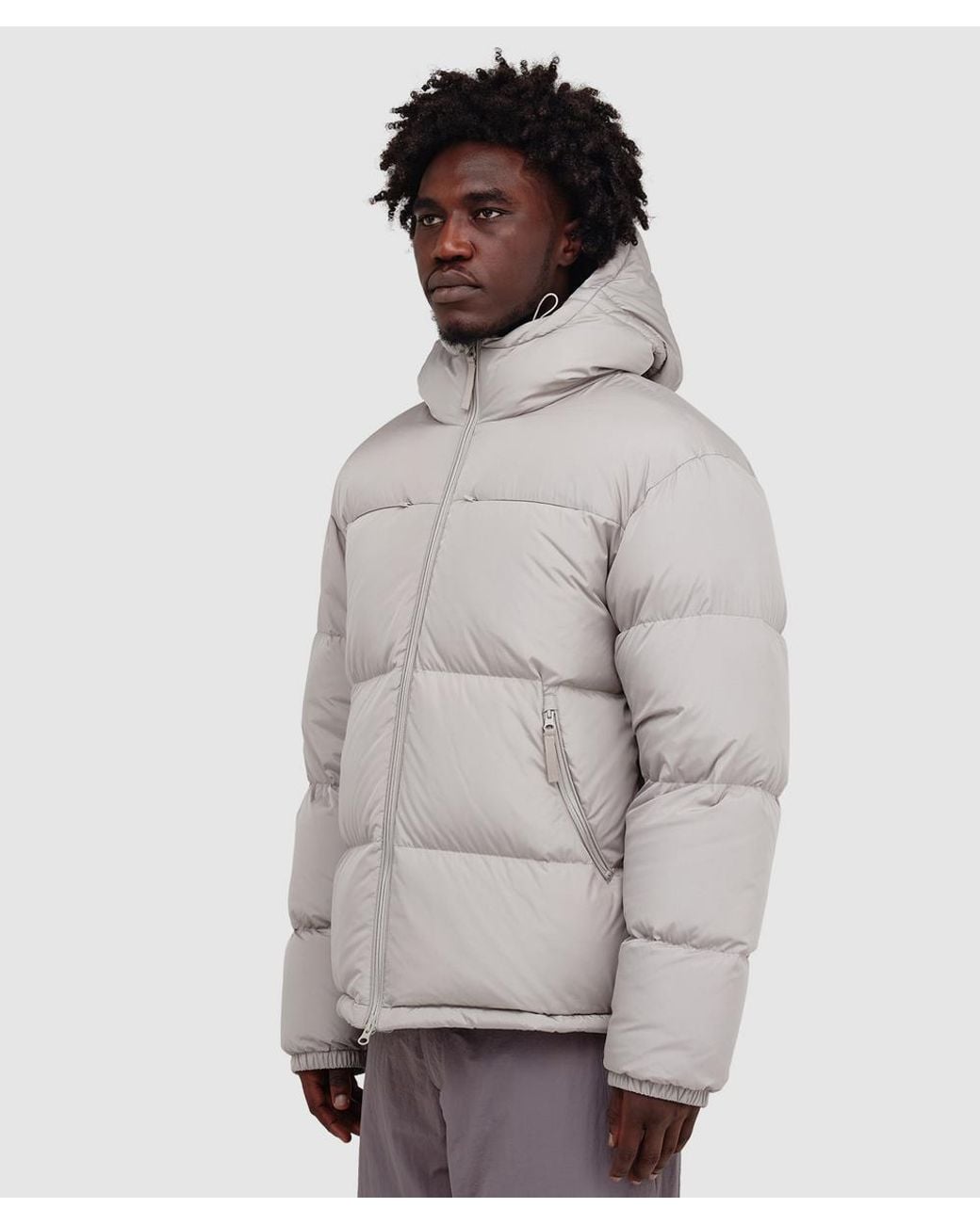 Hiking Patrol Gray Elements Down Jacket (Sand for men