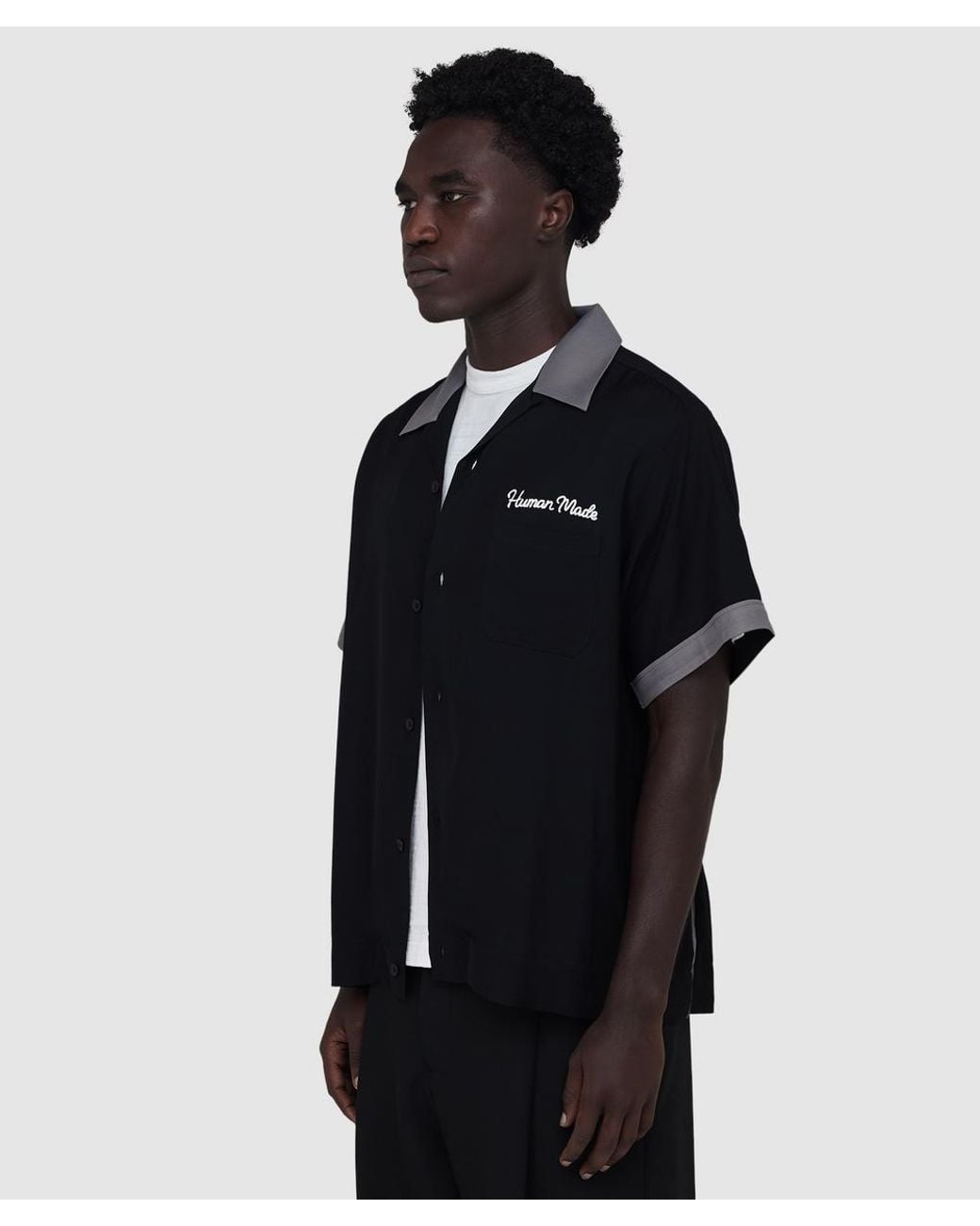 Human Made Blue Bowling Shirt for men