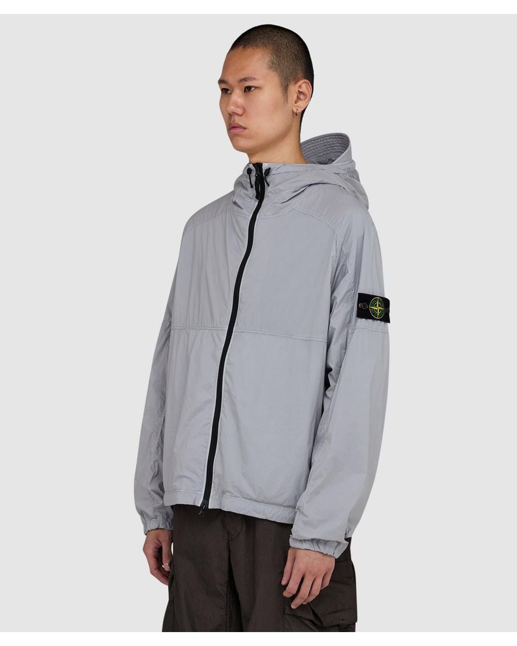 Stone Island Gray Ultralight Nylon Stretch-Tc Jacket for men