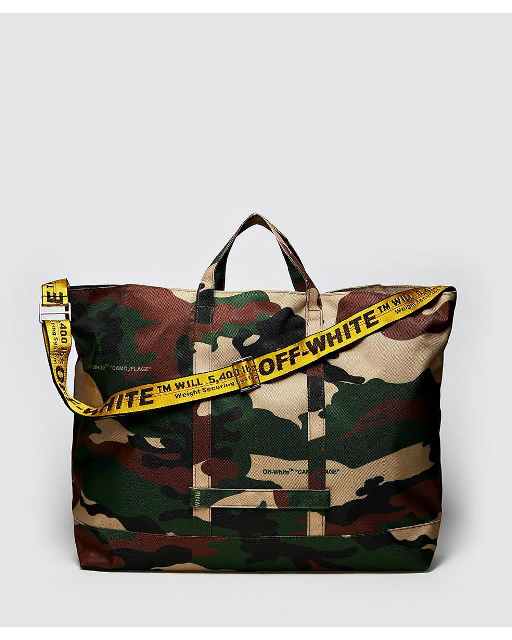 Off white camo best sale bag