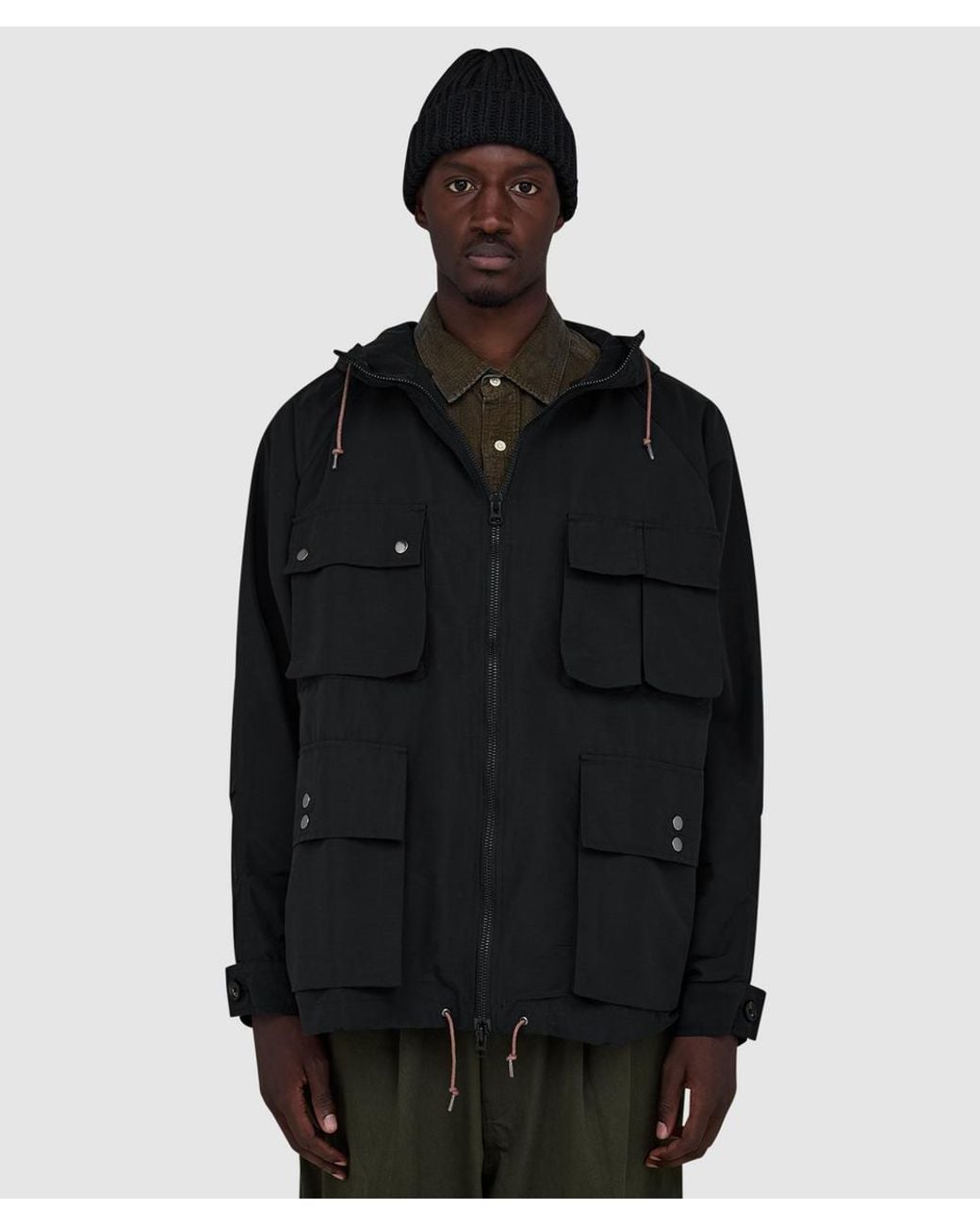 Cafe Mountain Black Telemark Mountain Smock Jacket for men