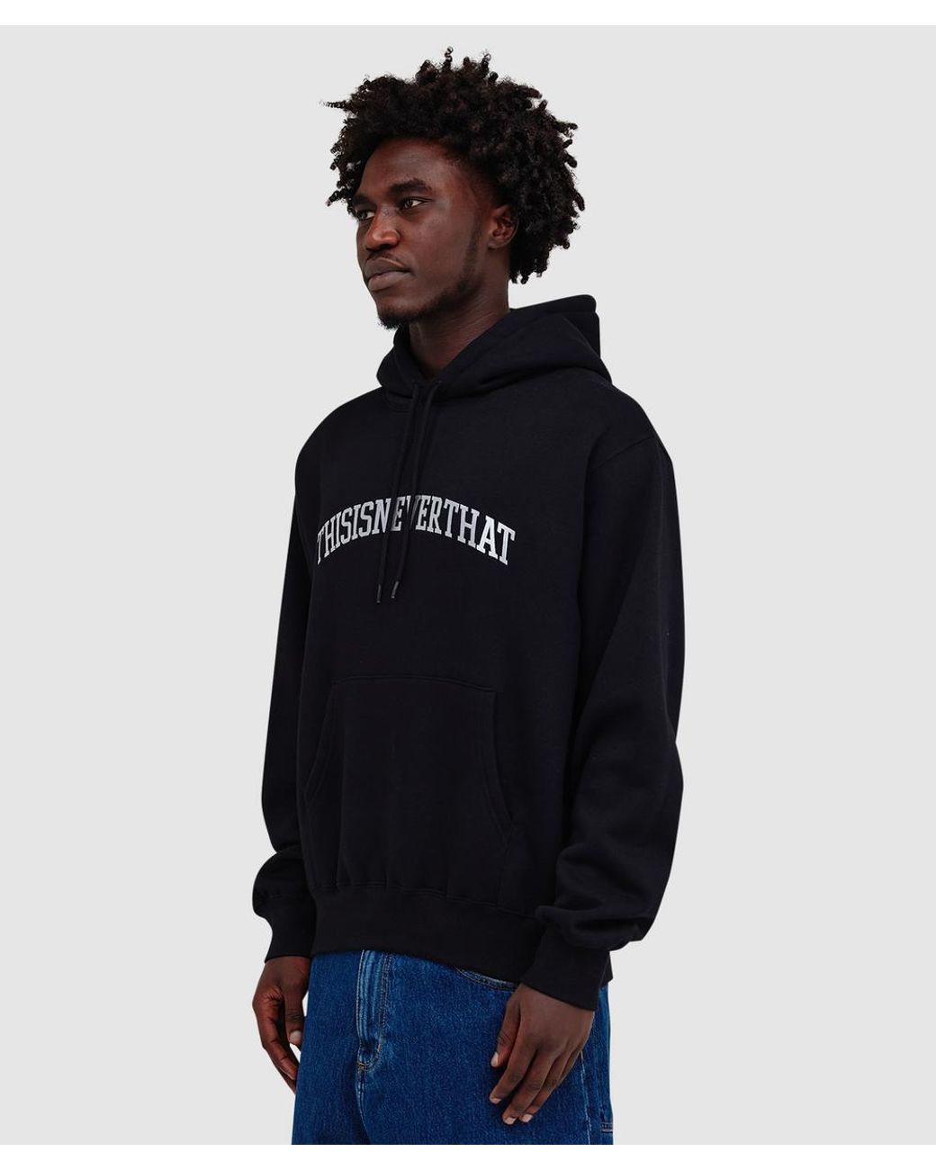 Thisisneverthat Blue Arch Logo Hoodie for men