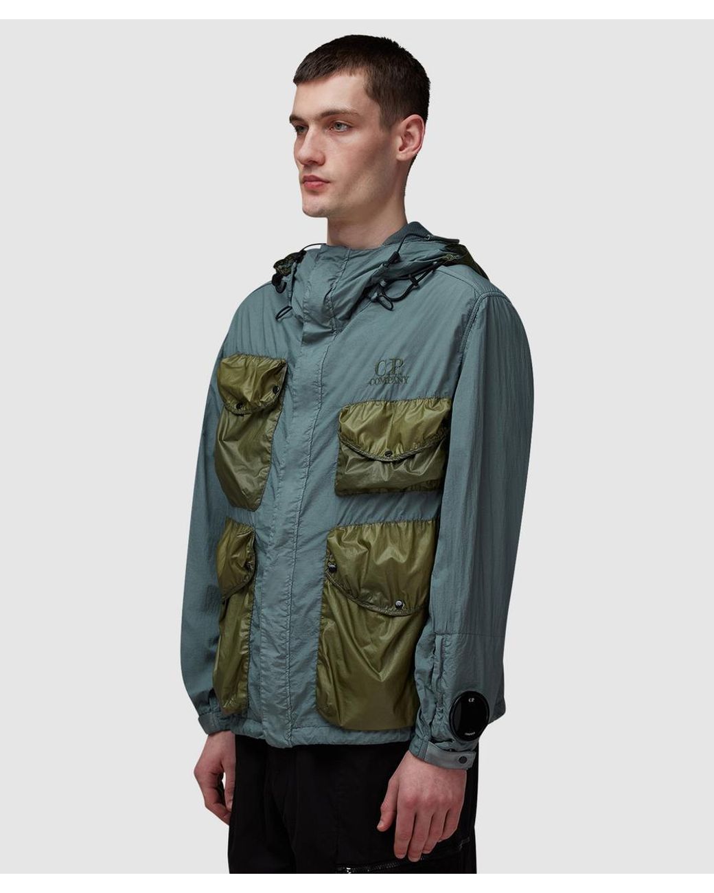 ジャケット・アウター C.P. Company Taylon Mixed Goggle Jacket C.P. Company Taylon L Mixed Goggle Jacket in Green for Men