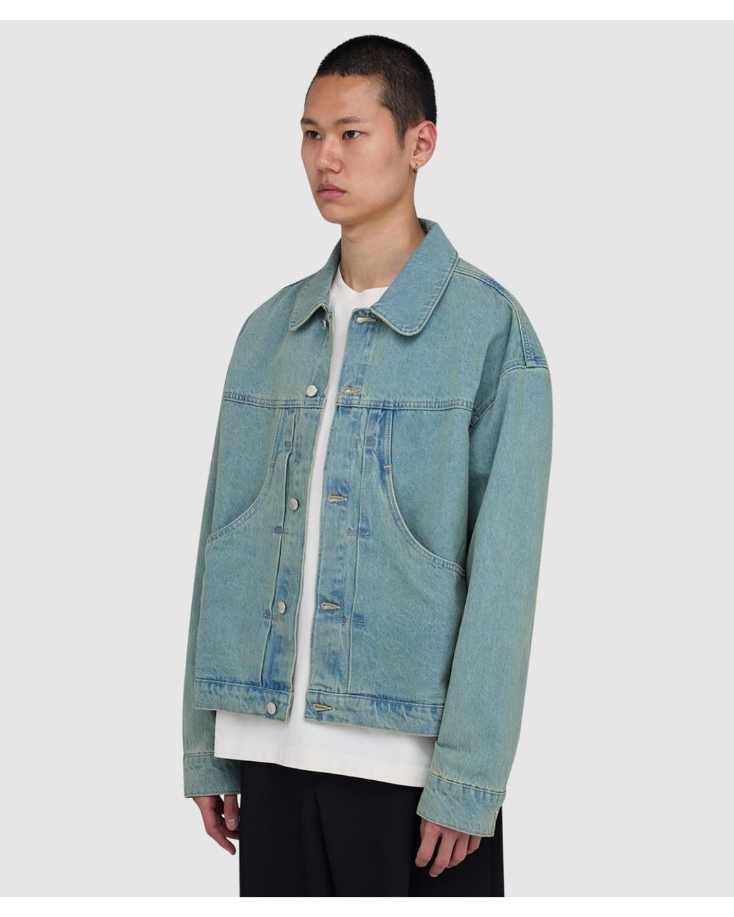 About Blank Blue Denim Jacket (Murky Wash for men
