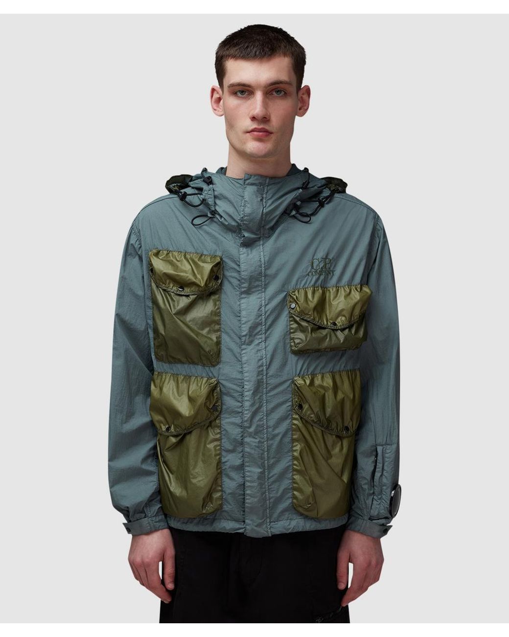 ジャケット・アウター C.P. Company Taylon Mixed Goggle Jacket C.P. Company Taylon L Mixed Goggle Jacket in Green for Men