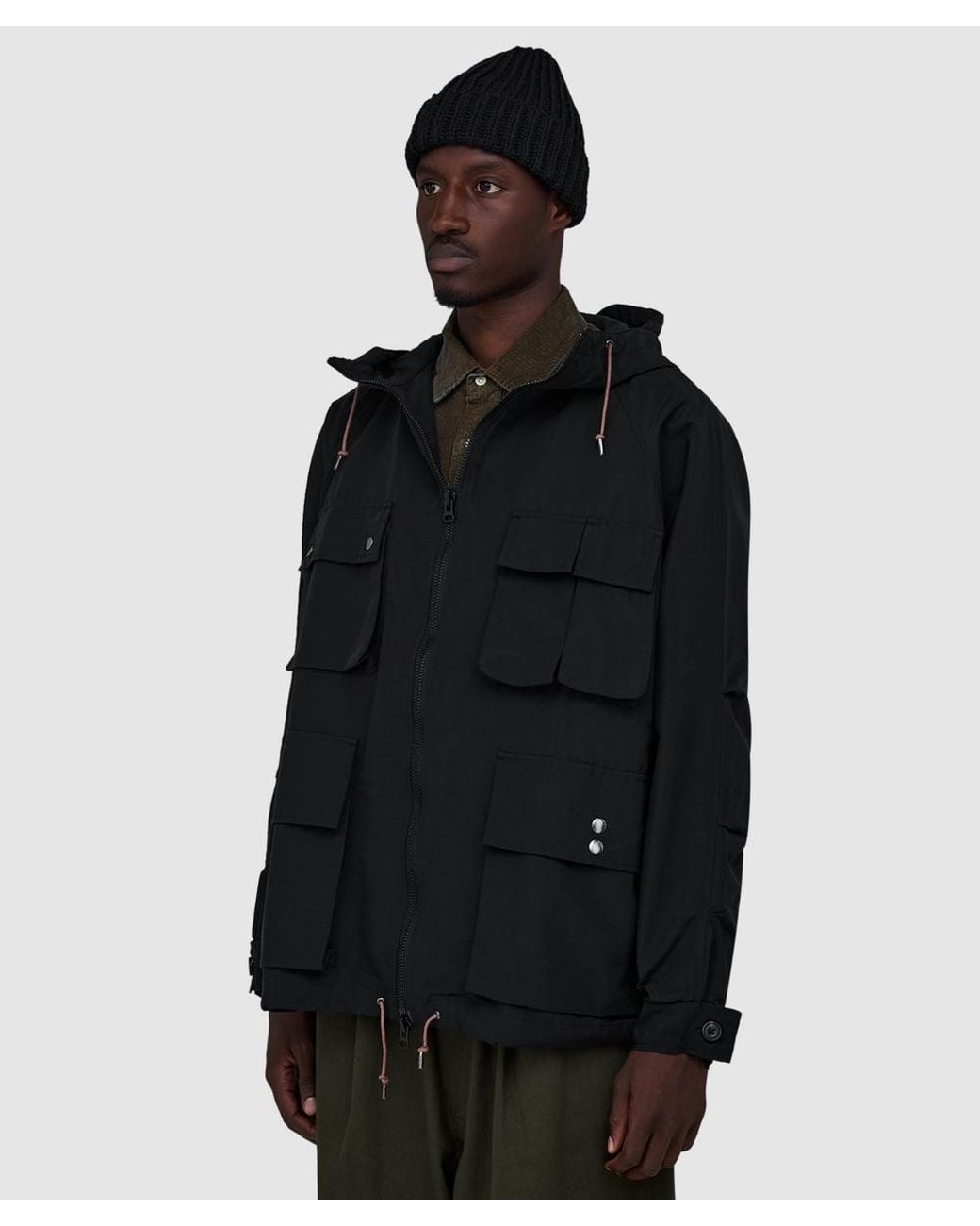 Cafe Mountain Black Telemark Mountain Smock Jacket for men