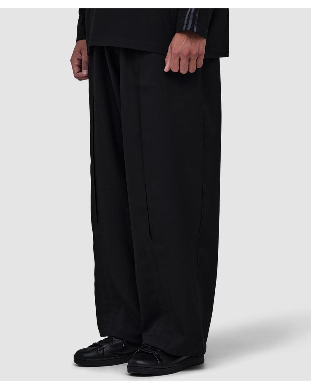 Y-3 Black Sport Uniform Box Pleated Pant for men