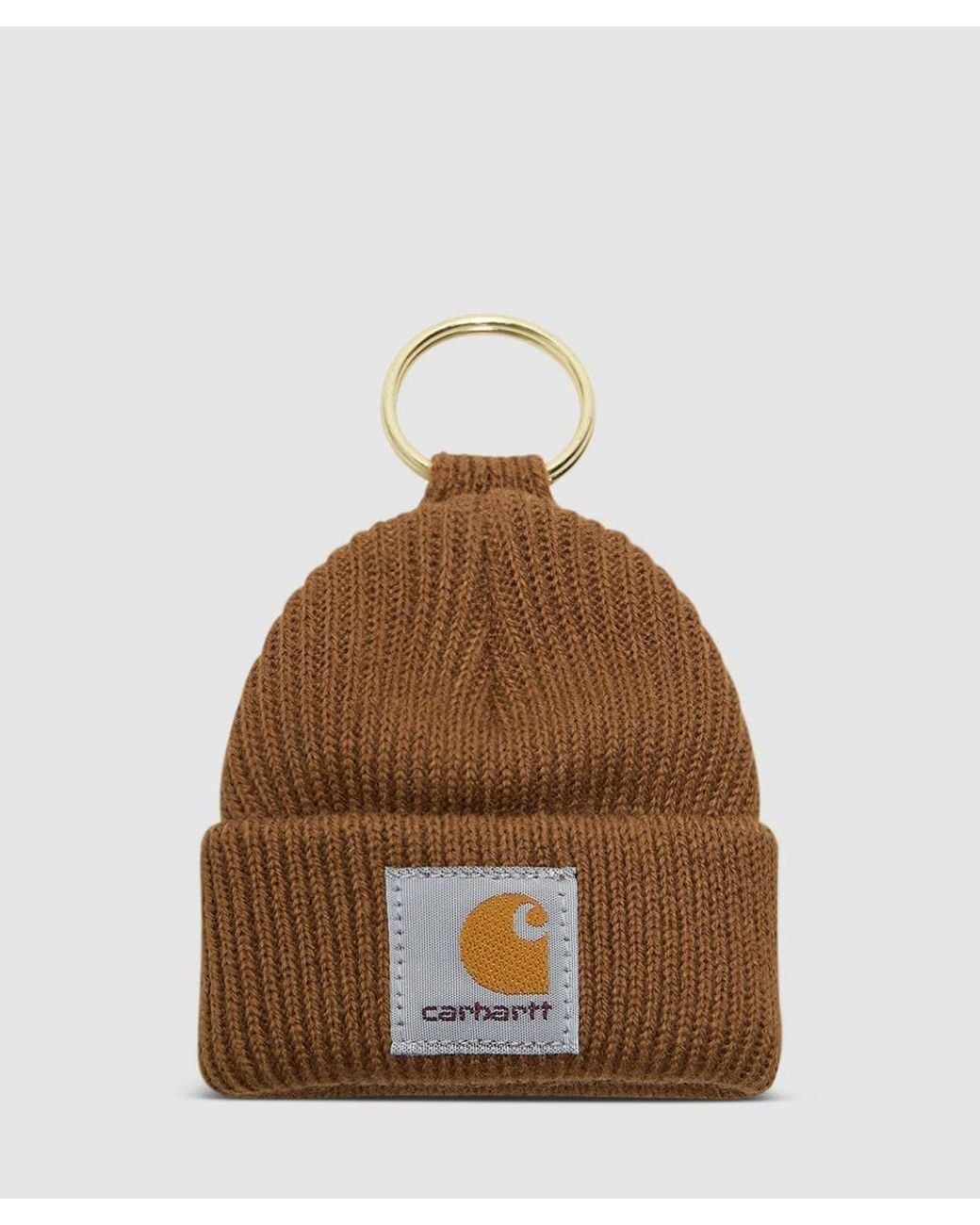 Carhartt Brown Mini Watch Hat Keychain (Hamilton