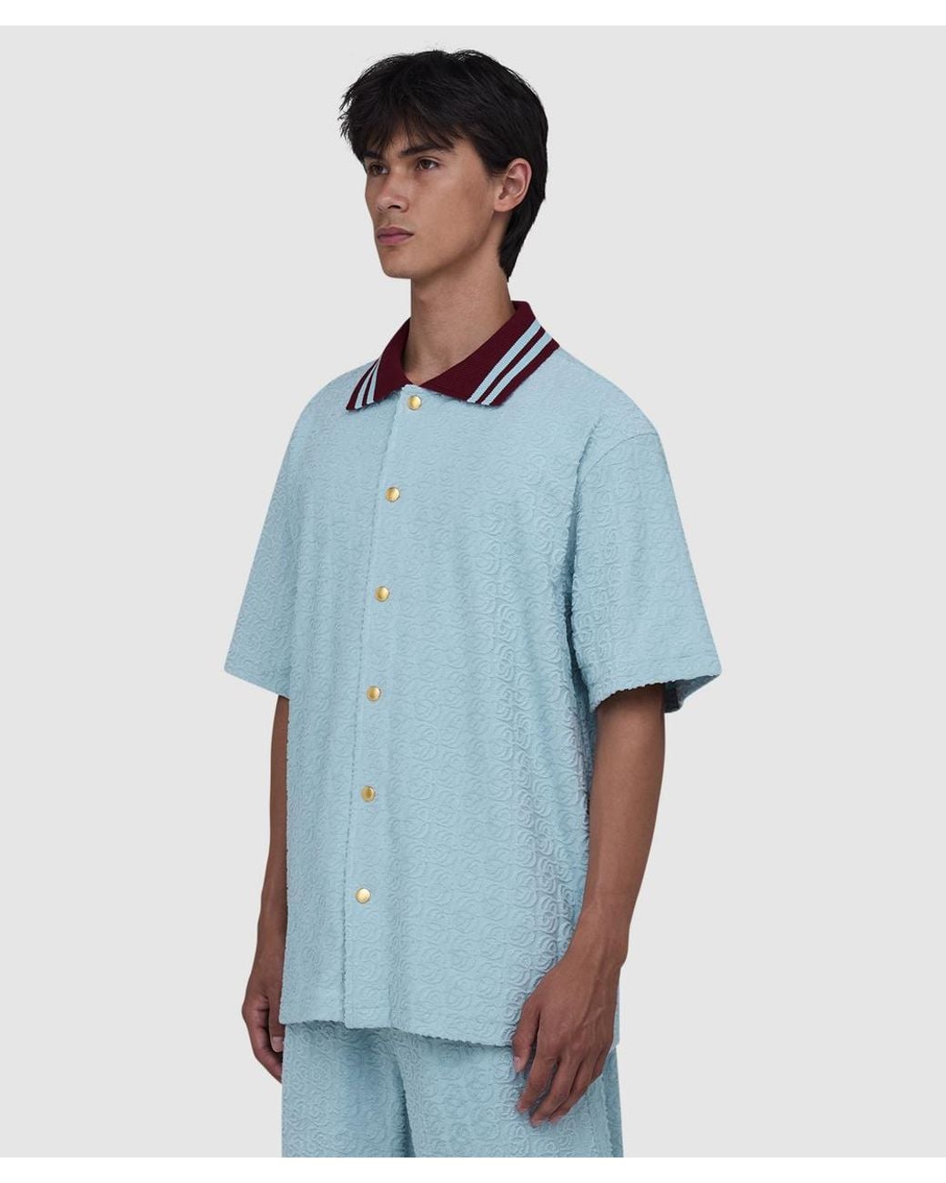 Drole de Monsieur Blue Monogram Shirt for men