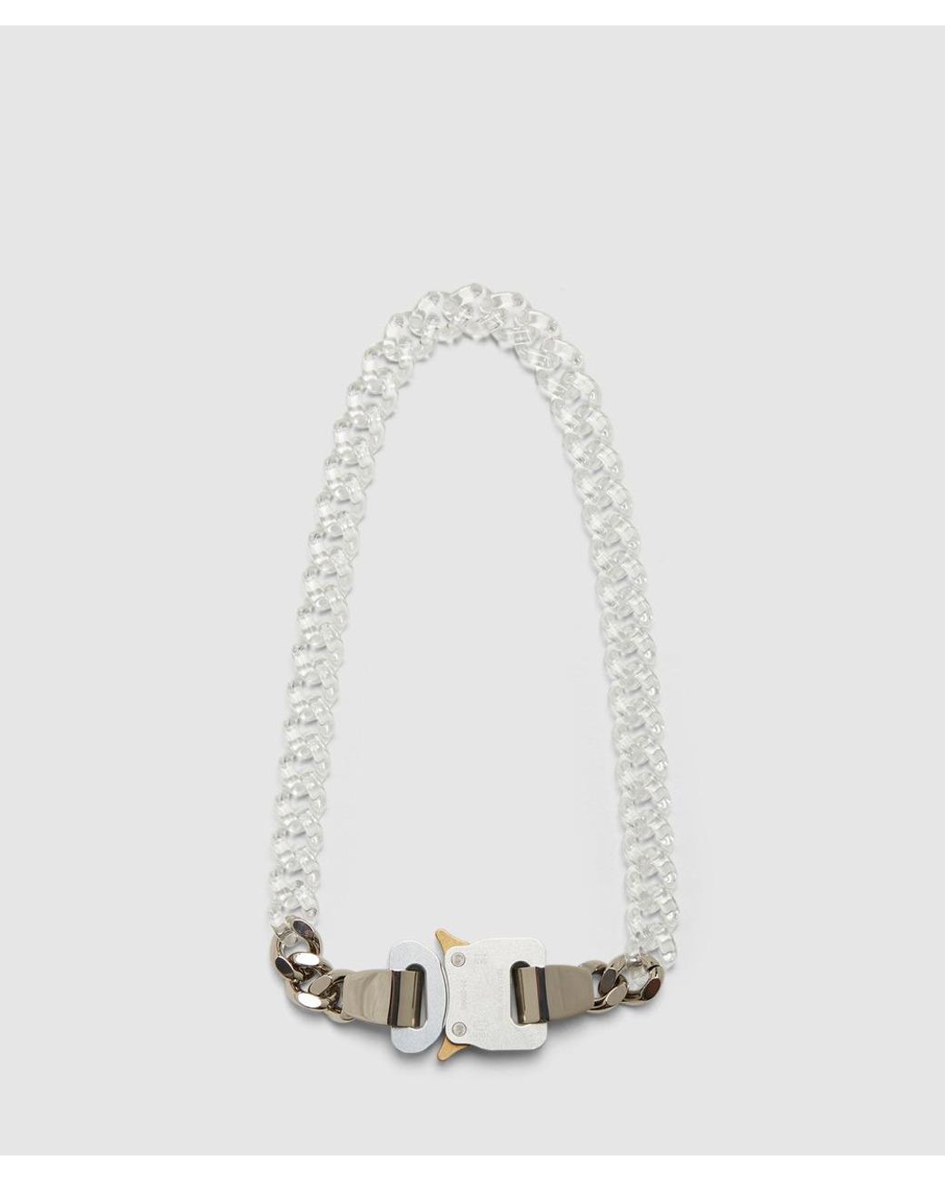 1017 ALYX 9SM Synthetic Nylon And Metal Chain Necklace in Transparent  (Metallic) for Men | Lyst Australia