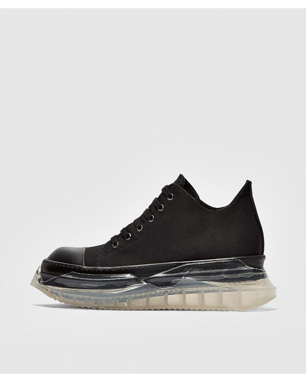 Rick Owens Abstract Clear Sole Sneaker in Black for Men | Lyst Rick Owens Abstract Clear Sole Sneaker in Black for Men | Lyst
