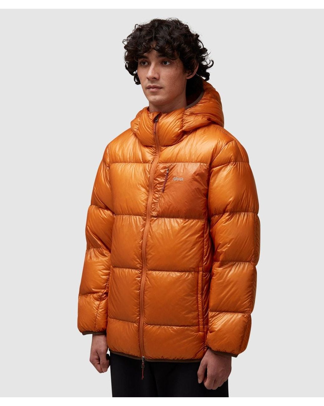 NANGA Orange Mountain Lodge Hooded Down Jacket for men