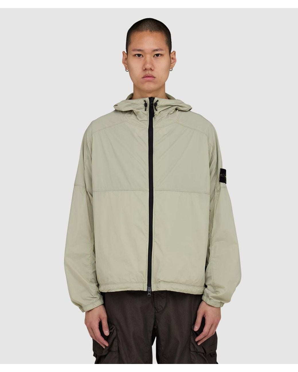 Stone Island Natural Ultralight Nylon Stretch-Tc Jacket (Sand for men