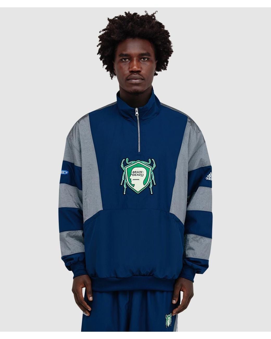 Adidas Blue X Brain Dead Track Jacket for men