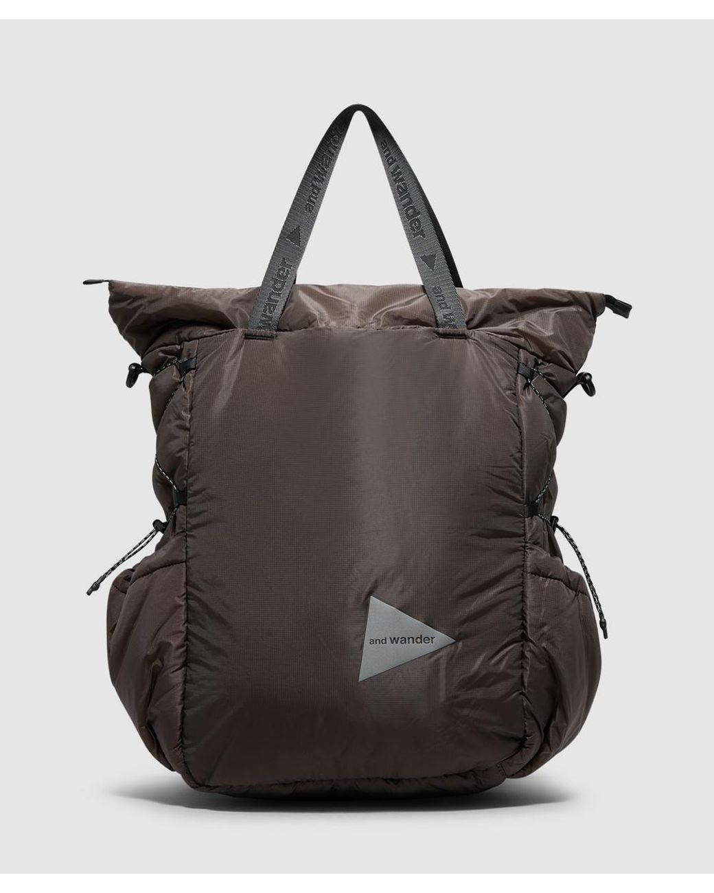 And Wander Black Puffer Mini Ripstop Tote Bag