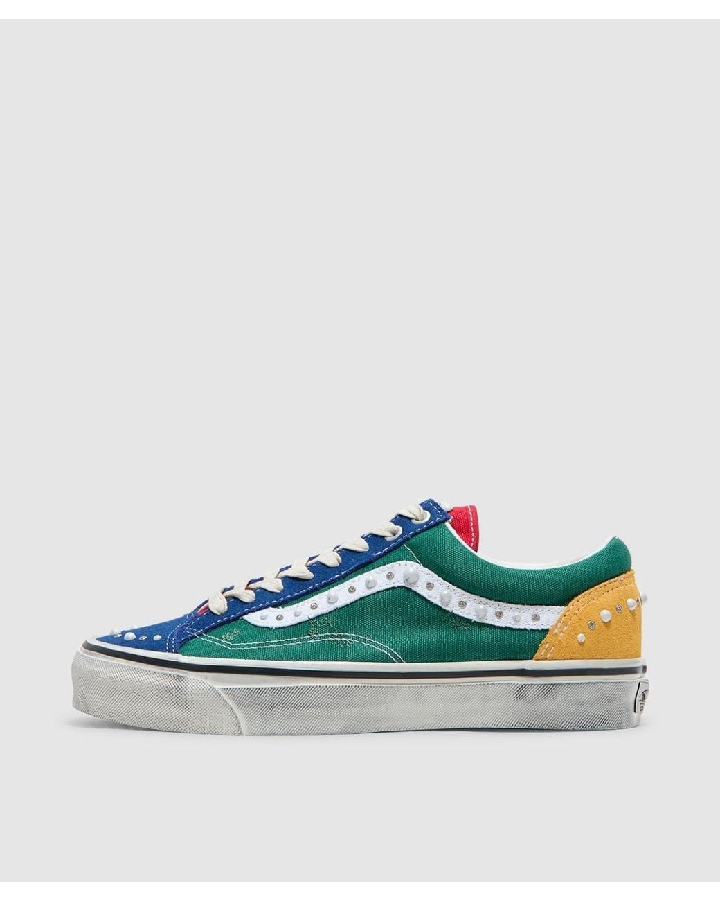 Vans Green Lx Old Skool 36 Sneaker (Pearized for men