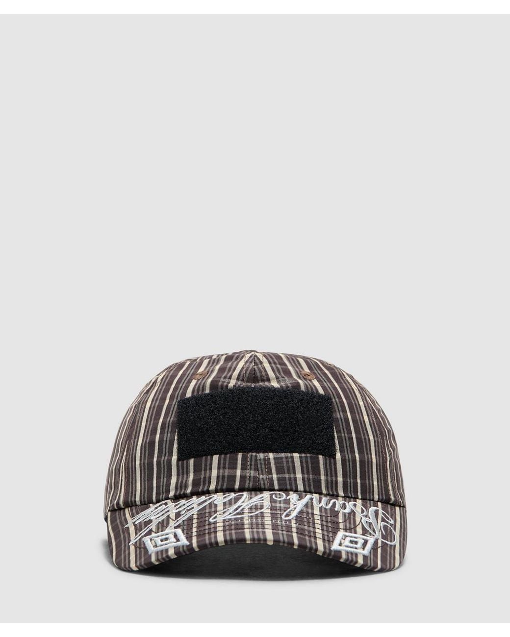 Umbro Black X Slam Jam Check Hazard Cap /Dark