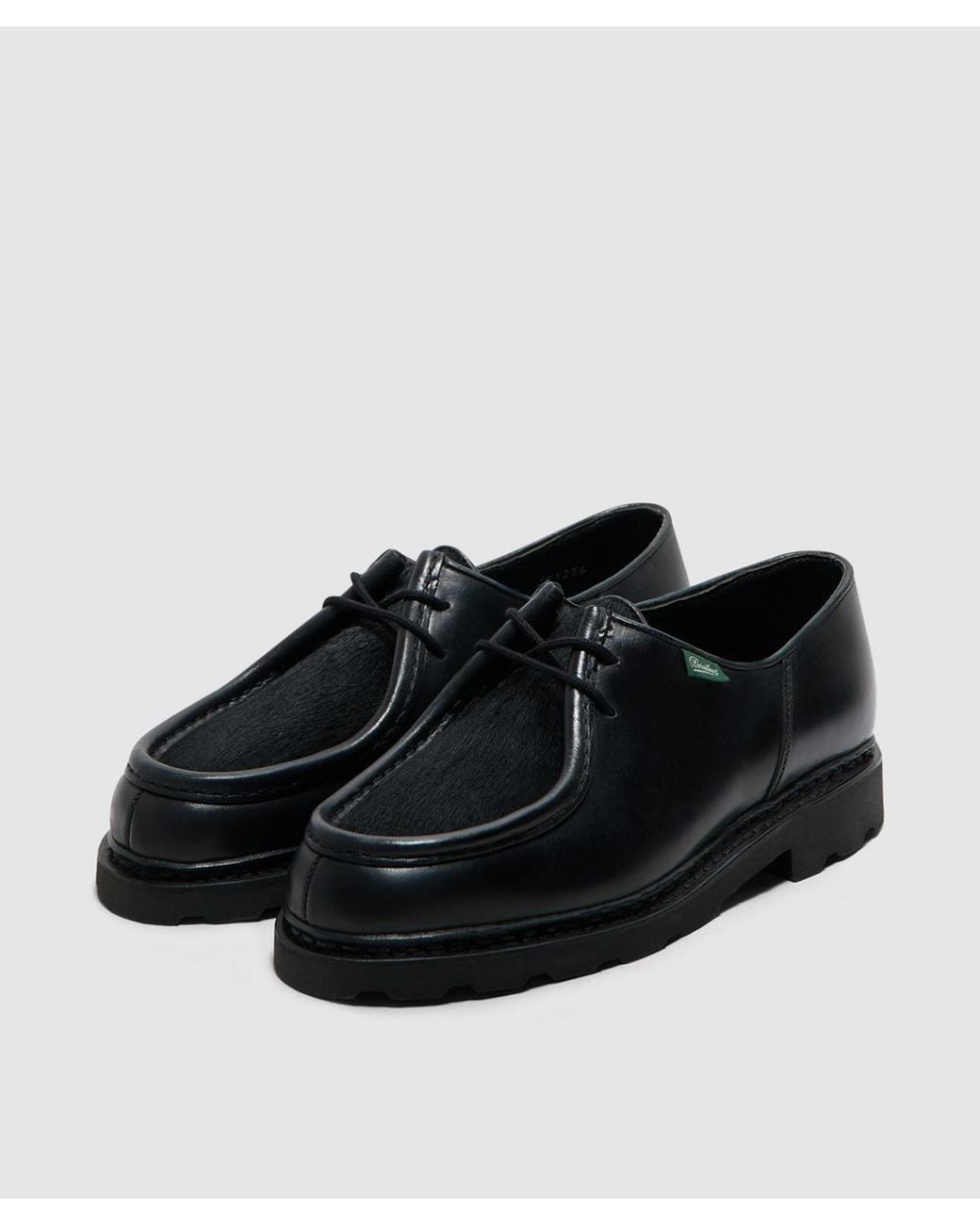 Paraboot Black Michael Pony Hair (Lis Noir Poils Noir
