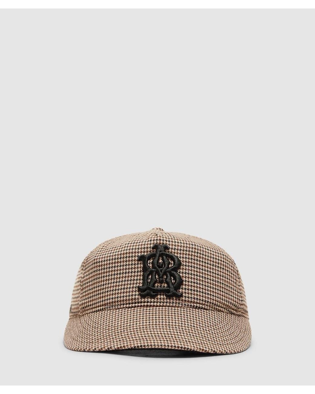 About Blank Brown Monogram Puppy Tooth Cap /Sand