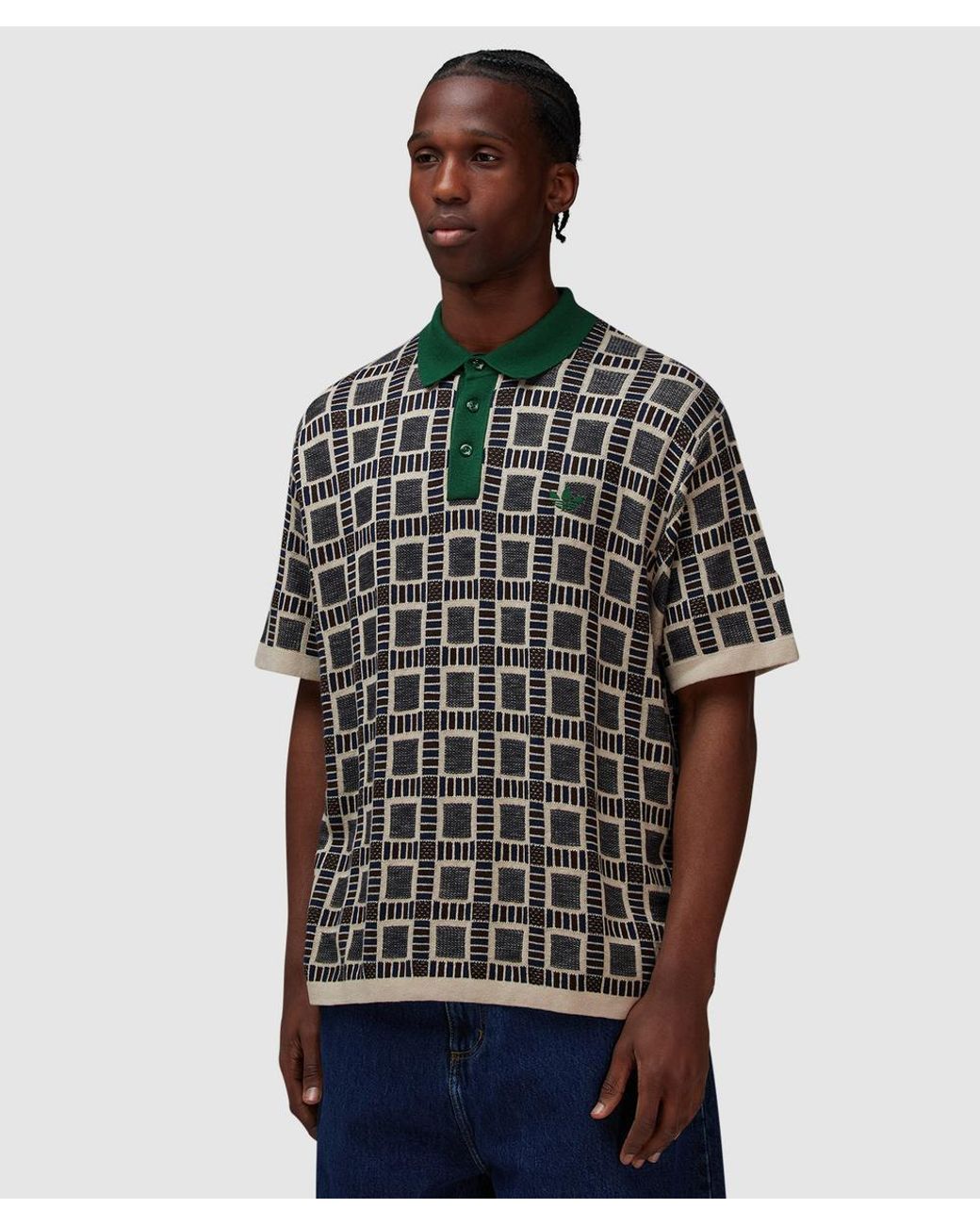 adidas X Brain Dead Polo T-Shirt in Black for Men | Lyst