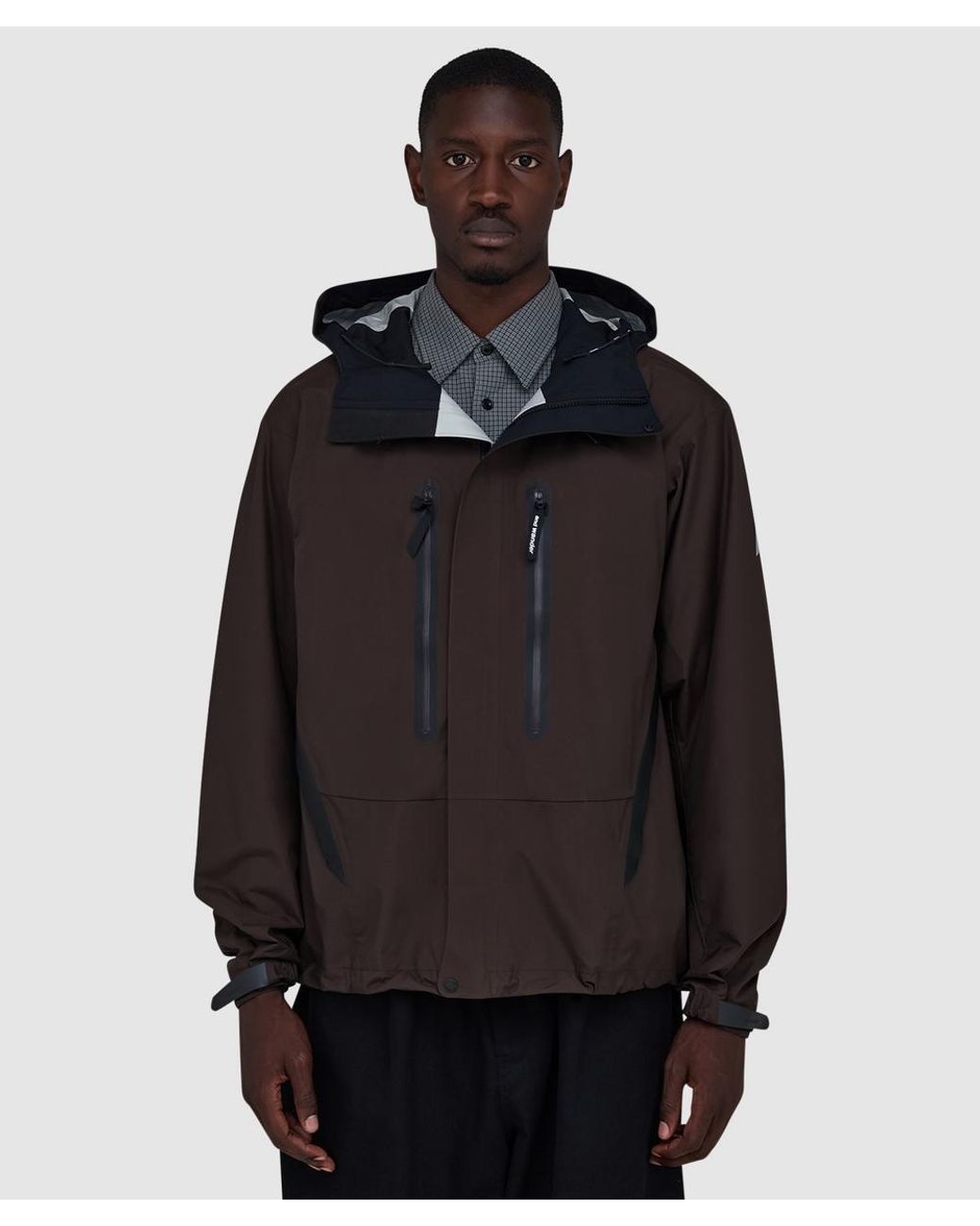 And Wander Black 2.5L Hiker Rain Jacket for men