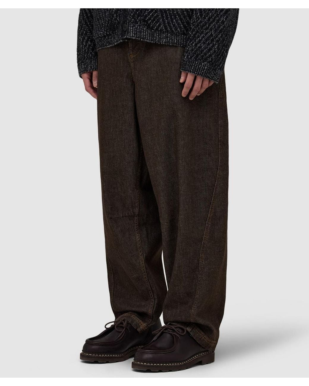 YMC Black Twisted Seam Pant (Soft Denim for men