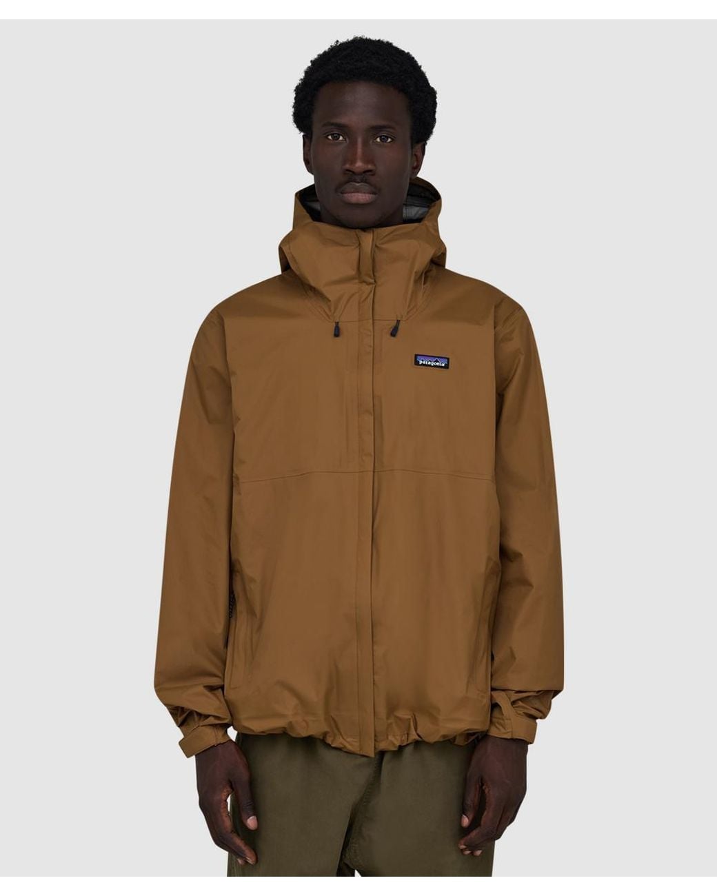 Patagonia Brown Torrentshell 3L Rain Jacket (Deer for men