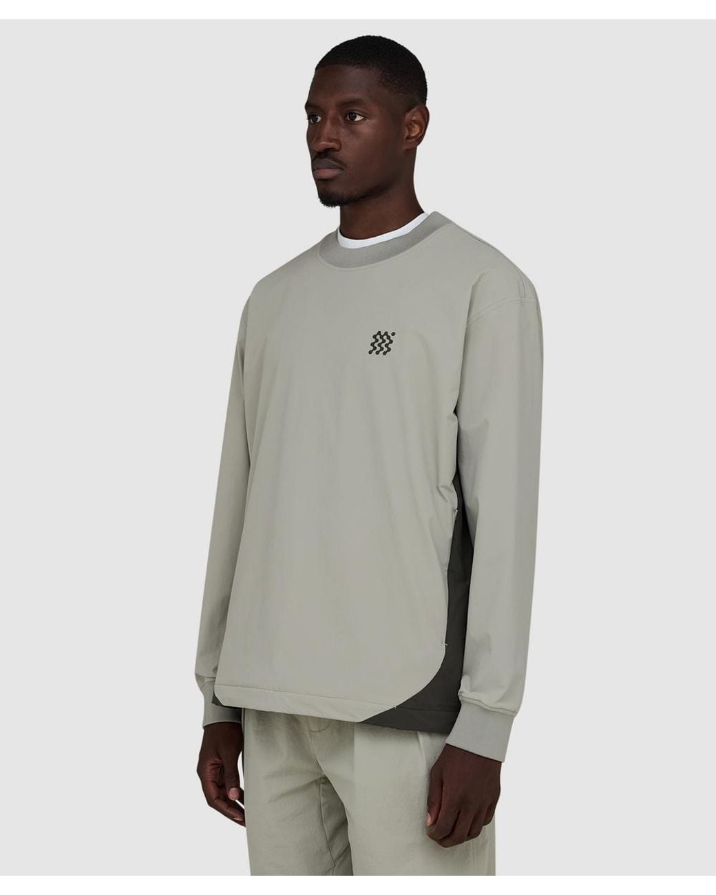 Manors Gray Gailes Windbreaker Sweater (Dune for men