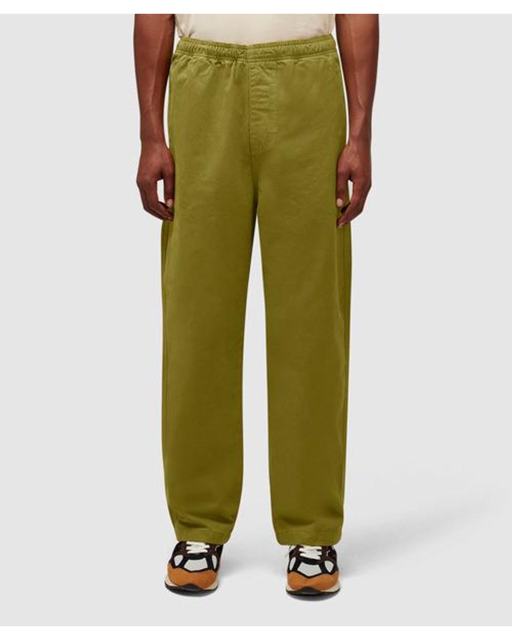 Stussy Brushed Beach Pant in Green for Men | Lyst