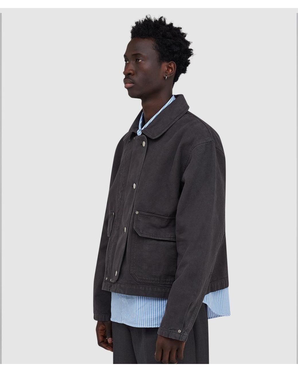 mfpen Blue Courier Jacket (Washed Canvas for men