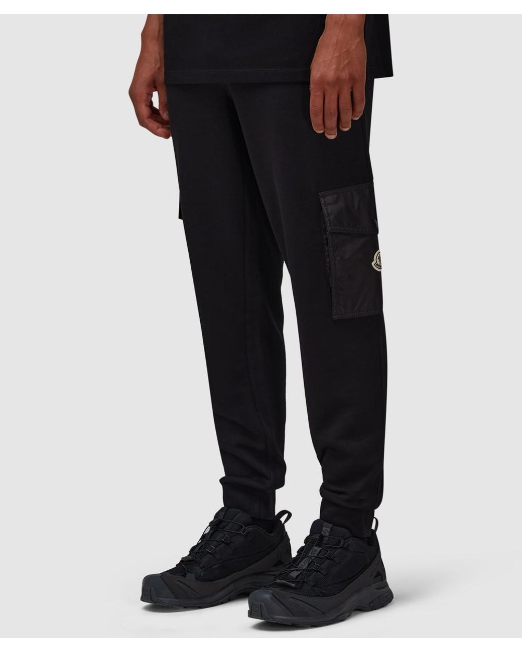 Moncler Black Patch Sweatpant for men