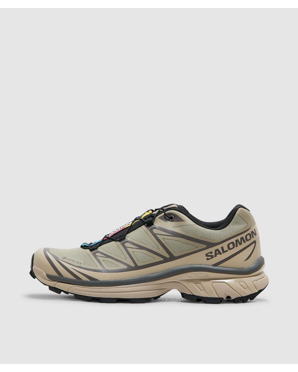 Salomon Lab Brown Xt-6 Gore-Tex Sneaker (Whpep/Silves/Dark G for men