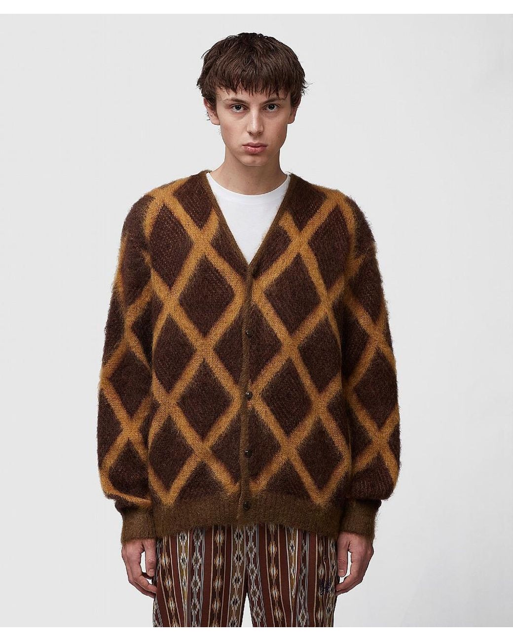 Needles Mohair Cardigan Diamond in 